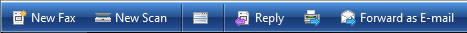 captura de pantalla de una barra de herramientas de iconos etiquetados
