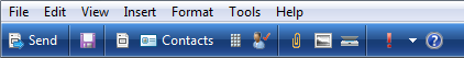 captura de pantalla de la barra de herramientas con algunos iconos etiquetados