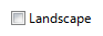 captura de pantalla de la casilla de verificación del paisaje